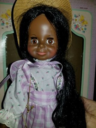 Ideal African American Black Country Crissy Doll W Hand Tag And Hat