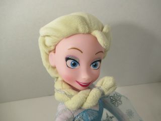 Disney Just Play Frozen Elsa plush soft doll vinyl or plastic face 3