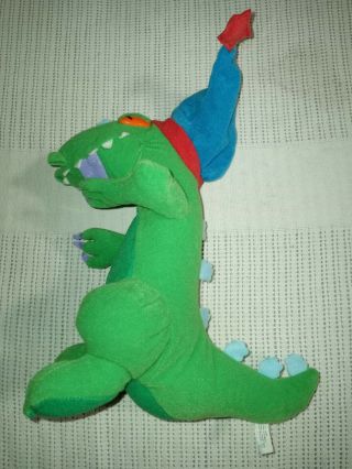 Rugrats Reptar Plush Green Dinosaur T - Rex Hat Slumber Stuffed Toy 1997