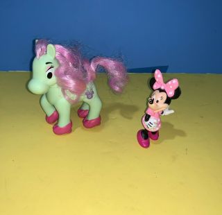 Mattel Disney Minnie Mouse Bowtique Pony Replacement Horse & Pvc Minnie Figure