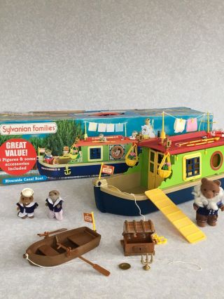 Sylvanian Families Canal Boat Boxed With Animals