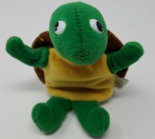 1995 Franklin The Turtle Plush Stuffed Animal Finger Puppet 6 "