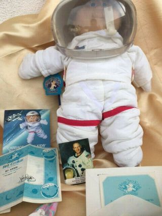 Young Astronaut Cabbage Patch Kid - Vintage - Has Pic Of Astronaut Buzz Aldrin