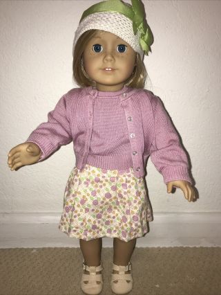 American Girl Doll Kit Kittredge In Meet Outfit 18 " Early Doll.