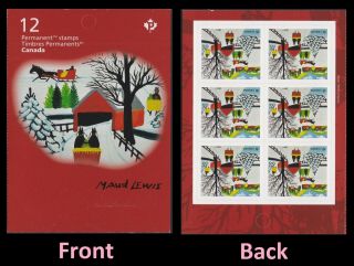 Canada Christmas Maud Lewis Winter Sleigh Ride ‘p’ Pane 6 Mnh 2020