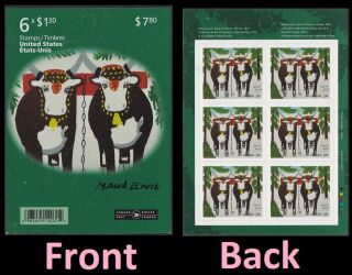 Canada Christmas Maud Lewis Team Of Oxen In Winter $1.  30 Booklet 6 Mnh 2020