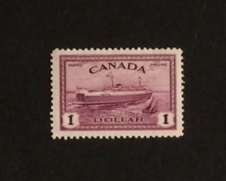Canada 1946 King George Peace Issue - Train Ferry 273 Mnh F/vf Cv 67,  $