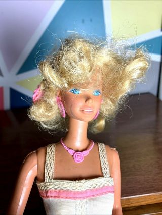 18” Vintage Mattel Barbie Doll Supersize Hair 1978 White Dress Superstar 2
