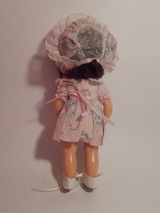Vintage 10” Tiny Terri Lee walker Doll in Organdy Dress and bonnet 2