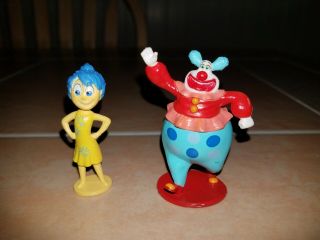 Disney Pixar Inside Out Movie Jangles The Clown And Joy Pvc Figures Cake Toppers