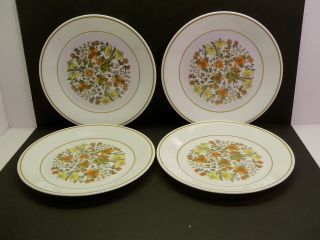 Set Of 4 Corelle " Indian Summer " 8 1/2 " Salad/ Lunch Plates