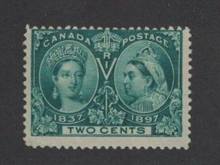 Canada Scott 52 - Queen Victoria Jubilee.  2 Cent Single.  Mnh.  Og.  02 Can52