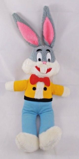 Mighty Star Bugs Bunny Plush 20 " Warner Bros 1971 Stuffed Animal Toy