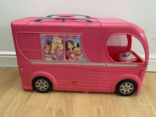 Barbie Pop - Up Camper Van Transforming Vehicle With Accessories