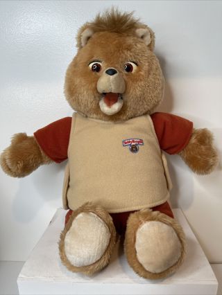 Vintage Teddy Ruxpin 1985 World Of Wonder With Tape