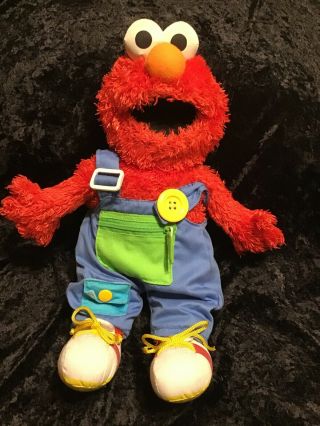 Euc Sesame Street Learn To Dress Elmo Teach Me Elmo Stuffed Plush Toy 16 Inch