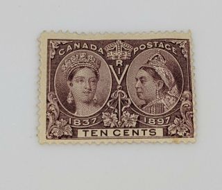 Stamp Pickers Canada 1897 Queen Victoria Diamond Jubilee 10c Scott 57 Mh $250