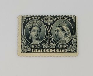 Stamp Pickers Canada 1897 Queen Victoria Diamond Jubilee 15c Scott 58 Mh $400