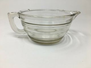 Vintage Depression Glass Measuring Cup Juice Reamer Bottom Pale Yellow