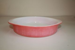 Vintage Pyrex Cake Pan 227,  Flamingo Pink,  8 Inches Round,