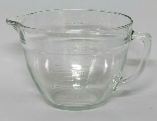 Vintage Anchor Hocking Fire King Glass 2 Qt.  Measuring Cup/bowl U.  S.  A.  " Gc "