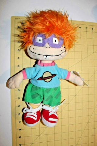 Rugrats Chuckie Finster Plush Soft Doll Planet Shirt Nickelodeon 13 " Toy