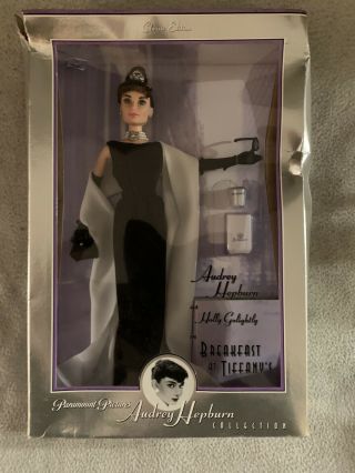 Barbie Doll Audrey Hepburn Breakfast At Tiffany’s,  Black Gown,  20355 Nib