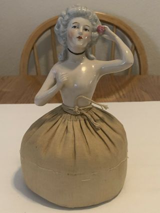 Antique Large Germany Half Doll Pin Cushion 2