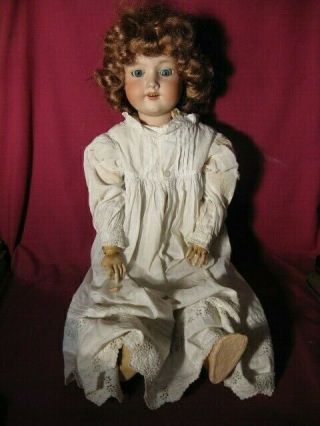 Antique Armand Marseille 390 A7m Bisque Head Doll 22 " Composition Body