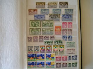 Canada Lot.  All Air And Back Of Book Stamps.  Mnh/ M.  Most Vf.  High Value