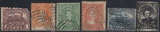 Brunswick 1869 Cents Issue Set Of 6 Spiro Forgery,  Counterfeit,  Fake.