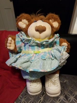 Furskins Bear 80s Teddy Vintage 1983 1984 1985 Xavier Roberts Cabbage Patch 16 "