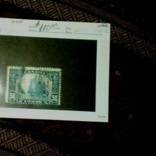 Canada Stamp Sc 158 Bluenose Schooner 50 Cent Blue Nose