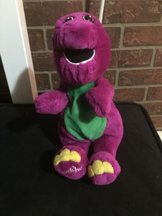 Vintage 1992 Barney Plush Stuffed Animal Purple Dinosaur 10” Collectible Toy