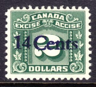 Canada Excise Tax Fx120 14c On $2 Green,  1934 - 48,  Lh
