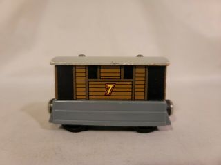 Thomas Wooden Railway Rare 1994 Toby Tram Train Flat Magnets Hk