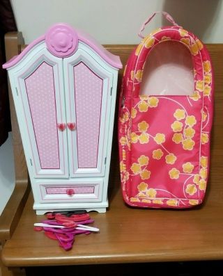 Battat Our Generation Closet/dresser And Backpack/carry Case For 18 " Dolls
