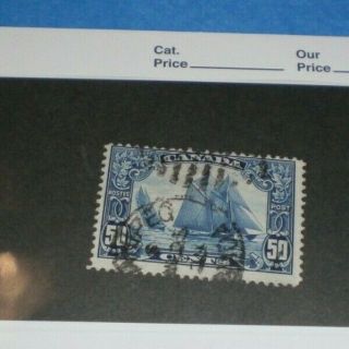 Canada Stamp Sc 158 Bluenose Schooner 50 Cent Blue Nose Oz2