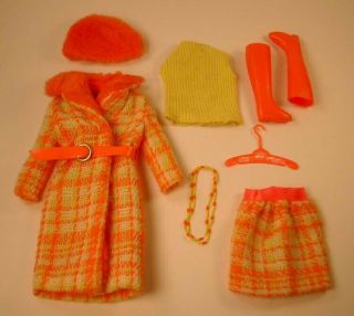 Vintage Barbie " Made For Each Other " 1881 Outfit With Htf Necklace Belt
