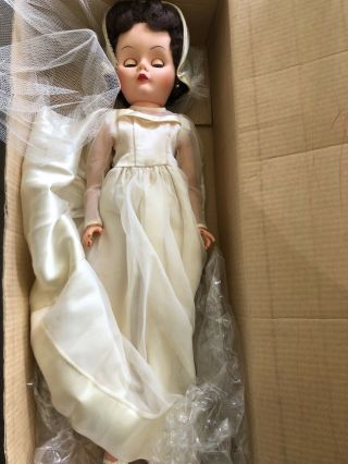 Vintage 1950s 24 " Inch Arranbee Angel Bride Doll Brunette Rare Wedding