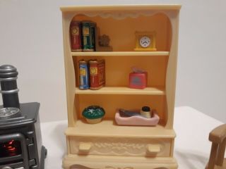 Calico Critters Sylvanian Families Retired Rare Cosy Living Room Set Stove 3