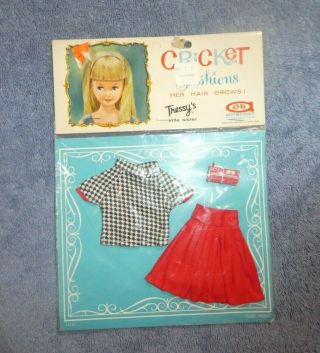 Vintage American Character Tressy Cricket Doll - Cricket Fashions Skirt & Blouse