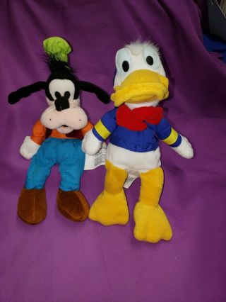Disney Plush Goofy And Donald Duck