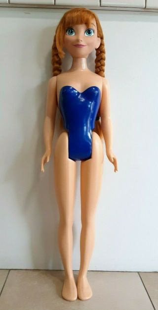 Disney Princess My Size Anna 38 " Frozen Doll Nude Jakks Pacific