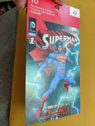 2013 Canada Post Superman 75th Anniversary Stamps Stamp Booklet of 10 - 3