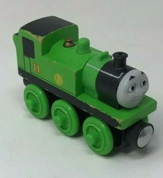 Thomas The Train Wooden Oliver 11 Green Engine Car - Bdg21 - Sodor Railway