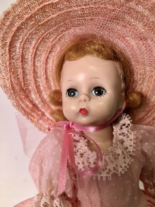 Vintage Madame Alexander Alex Wendy Kins Doll In Tagged Vogue Pink Dress Hat Bkw 2