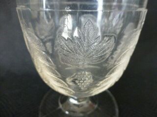 Antique Grape and Festoon Early American Pattern Glass Spoon Holder 2