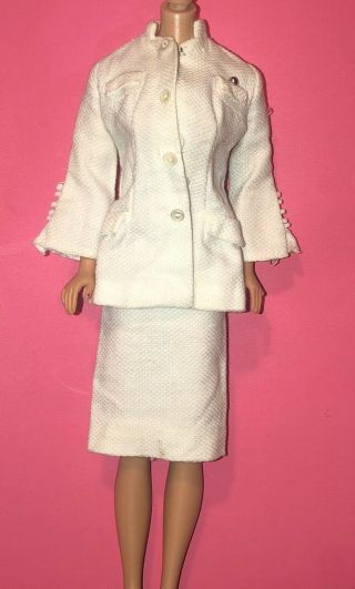 Vtg 1969 Barbie Doll 1127 Tnt Julia Nurse Uniform Two Piece 2 Pc