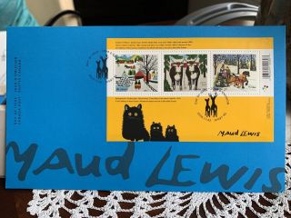 Canada 2020 Nov Mnh Stamp Fdc Christmas Art Maud Lewis And Black Cat